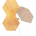 Nanoleaf Elements Wood Look Hexagons Expansion Pack - Αρθρωτές Συνθέσεις LED Φωτισμού - 3 Τεμάχια (NL52-E-0001HB-3PK)