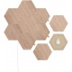 Nanoleaf Elements Wood Look Hexagons Expansion Pack - Αρθρωτές Συνθέσεις LED Φωτισμού - 3 Τεμάχια (NL52-E-0001HB-3PK)