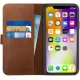 Rosso Deluxe Δερμάτινη Θήκη Πορτοφόλι Apple iPhone XS Max - Brown (8719246158377)