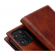 SLG Design D7 Italian Wax Leather - Δερμάτινη Θήκη - Πορτοφόλι Flip Apple iPhone 14 Pro Max - Brown (SD-D7W-DC-IP14PM-BR)