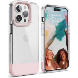 Elago Glide - Ανθεκτική Θήκη Apple iPhone 14 Pro - Transparent / Lovely Pink (ES14GL61PRO-TRLPK)