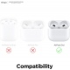 Elago Ear Tips Cover - Αντιολισθητικά Καλύμματα Premium Σιλικόνης Apple AirPods 3rd Gen - Dark Gray / White - 2 Τεμάχια (EAP3-PADSM-DGYWH)