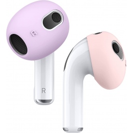 Elago Ear Tips Cover - Αντιολισθητικά Καλύμματα Premium Σιλικόνης Apple AirPods 3rd Gen - Lovely Pink / Lavender - 2 Τεμάχια (EAP3-PADSM-LPKLV)