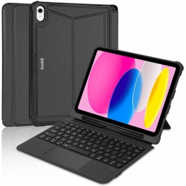 Buddi Thorn Keyboard Case - Θήκη με Υποδοχή για Apple Pencil και Αποσπώμενο Μαγνητικό Πληκτρολόγιο Bluetooth - Apple iPad 10th Gen. 2022 10.9 - Black (8719246386664)