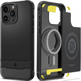 Spigen Rugged Armor MagFit - MagSafe Θήκη Apple iPhone 15 Pro Max - Matte Black (ACS06561)