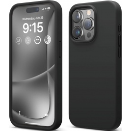 Elago Silicone Case - Premium Θήκη Σιλικόνης Apple iPhone 15 Pro - Black (ES15SC61PRO-BK)
