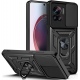 Techsuit CamShield - Ανθεκτική Θήκη με Κάλυμμα για την Κάμερα - Μεταλλικό Ring Holder - Motorola Edge 30 Ultra - Black (5949419070615)
