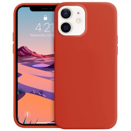 Crong Color Θήκη Premium Σιλικόνης Apple iPhone 12 mini - Red (CRG-COLR-IP1254-RED)