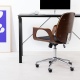 KW Office Chair Wheels - Ροδάκια Σκληρού Δαπέδου με Φρένο για Καρέκλα Γραφείου / Έπιπλα με Υποδοχή 11mm - Διάμετρος Τροχού 50mm - 5 Τεμάχια - Grey (55602.01)