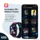 MobyFox League of Legents - Universal Λουράκι Σιλικόνης για Όλα τα Apple Watch - Smartwatches (22mm) με 20 Digital Watch Faces για iOS - Jinx Graffiti (810083255583)