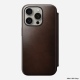 Nomad Modern Leather Folio - MagSafe Δερμάτινη Θήκη - Πορτοφόλι Apple iPhone 15 Pro - Rustic Brown (NM01630685)