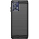 HappyCase Θήκη Σιλικόνης Brushed - Motorola Moto G73 - Black (8719246387869)