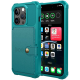 HappyCase 3 σε 1 - Θήκη Σιλικόνης με Ενσωματωμένο PU Πορτοφόλι - Apple iPhone 15 Pro Max - Blue (8719246421228)