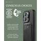 MUJJO Full Leather Wallet Case - Δερμάτινη Θήκη-Πορτοφόλι MagSafe - Apple iPhone 15 Pro - Black (MUJJO-CL-040-BK)