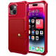 HappyCase 3 σε 1 - Θήκη Σιλικόνης με Ενσωματωμένο PU Πορτοφόλι - Apple iPhone 15 Plus - Red (8719246420603)