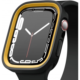 Elago Θήκη Duo Case Apple Watch SE/9/8/7/6/5/4 (45/44mm) - Black / Yellow (EAW45DUO-BKYE)