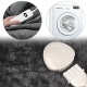 Navaris Electric Heating Blanket - Ηλεκτρική Θερμαινόμενη Πλενόμενη Κουβέρτα με Χρονοδιακόπτη για Αυτόματη Απενεργοποίηση - 180 x 130 cm - 120W - Grey Outside / White Teddy Inside (45274.06.01)