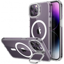 ESR Classic Kickstand Hybrid HaloLock - Διάφανη Ανθεκτική MagSafe Θήκη Apple iPhone 14 Pro Max - Clear (4894240161555)