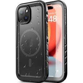Tech-Protect 360 Shellbox IP68 - Ανθεκτική Αδιάβροχη Θήκη MagSafe - Apple iPhone 15 Plus - Black (9490713936573)