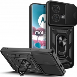 Tech-Protect Camshield Pro - Ανθεκτική Θήκη Motorola Edge 40 Neo με Κάλυμμα για την Κάμερα - Μεταλλικό Ring Holder - Black (9319456607321)
