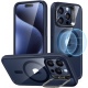 ESR Classic Kickstand Hybrid HaloLock - Διάφανη Ανθεκτική MagSafe Θήκη Apple iPhone 15 Pro - Clear / Dark Blue (4894240176559)