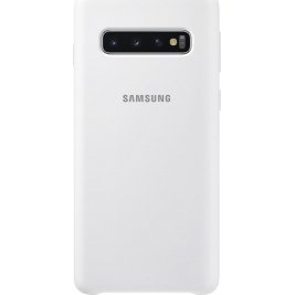 Samsung Official Silicon Cover - Silky and Soft-Touch Finish - Θήκη Σιλικόνης Samsung Galaxy S10 - White (EF-PG973TWEGWW)