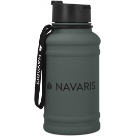 Navaris Μπουκάλι Νερού από Ανοξείδωτο Ατσάλι - BPA Free - 1.3 L - Anthrazit / Dark Grey (52873.73)