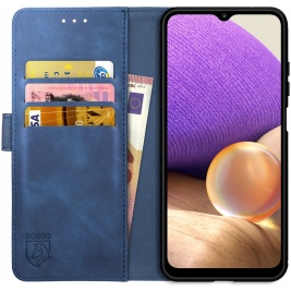 Rosso Element PU Θήκη Πορτοφόλι Samsung Galaxy A32 5G - Blue (8719246290718)
