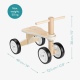 Navaris Wooden Bike with Trailer - Παιδικό Ξύλινο Ποδήλατο Ισορροπίας με Τρέιλερ / Βαγόνι - Light Brown (55781.01)