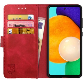 Rosso Element PU Θήκη Πορτοφόλι Samsung Galaxy A52 / A52s 5G - Red (8719246321306)