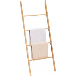 Navaris Bamboo Towel Ladder - Σκάλα Μπάνιου / Κρεμάστρα Ρούχων / Βάση Στήριξης για Πετσέτες από Μπαμπού - 4 Θέσεων - Light Brown (59201.24)