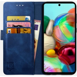 Rosso Element PU Θήκη Πορτοφόλι Samsung Galaxy A51 - Blue (8719246221637)