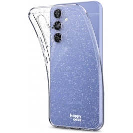 HappyCase Διάφανη Θήκη Σιλικόνης Samsung Galaxy A54 - Glitter Print (8719246387128)