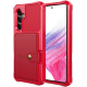 HappyCase 3 σε 1 - Θήκη Σιλικόνης με Ενσωματωμένο PU Πορτοφόλι - Samsung Galaxy A34 - Red (8719246420702)