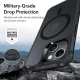 ESR Air Armor HaloLock - Διάφανη Ανθεκτική MagSafe Θήκη Apple iPhone 14 Plus - Clear / Black (4894240161692)