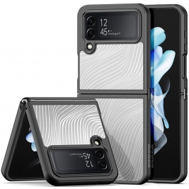 DuxDucis Aimo Series - Premium Ημιδιάφανη Σκληρή Θήκη - Samsung Galaxy Z Flip4 - Black (6934913028902)