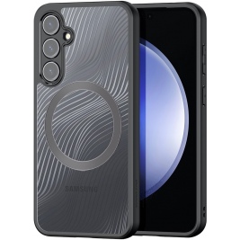 DuxDucis Aimo MagSafe Series - Premium Ημιδιάφανη MagSafe Σκληρή Θήκη - Samsung Galaxy S23 FE - Black (6934913022382)