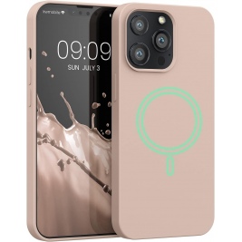 KWmobile Θήκη MagSafe Σιλικόνης Apple iPhone 13 Pro - Soft Flexible Rubber Cover - Dusty Pink (56560.10)