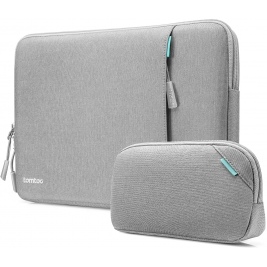 Tomtoc Recycled Sleeve - Σετ Θήκη Versatile A13 για MacBook Pro 14 και Accessory Pouch Θήκη για Αξεσουάρ - Gray (A13D2G1GP)