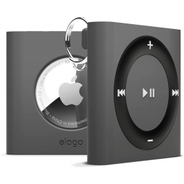 Elago W7 Case - Θήκη / Μπρελόκ Premium Σιλικόνης Apple AirTag - Dark Grey (EATW7-DGY)
