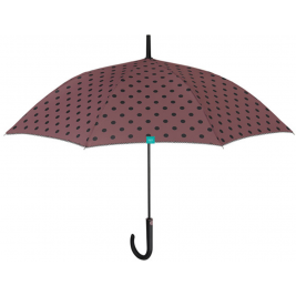 Perletti Time - Γυναικεία Αντιανεμική Ομπρέλα με Αυτόματο Άνοιγμα - Μπαστούνι - 102cm - Dusty Purple (26112)