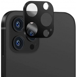 Techsuit Full Camera Tempered Glass - Αντιχαρακτικό Γυαλί Προστασίας για Φακό Κάμερας - Apple iPhone 12 Pro - Black (5949419071377)