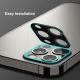Techsuit Full Camera Tempered Glass - Αντιχαρακτικό Γυαλί Προστασίας για Φακό Κάμερας - Apple iPhone 12 Pro - Black (5949419071377)