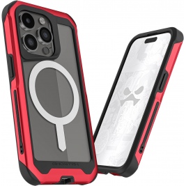 Ghostek Atomic Slim 4 - Ανθεκτική Θήκη MagSafe - Apple iPhone 15 Pro - Red (GHOCAS3520)