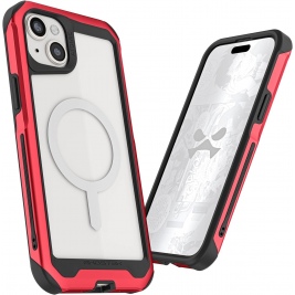 Ghostek Atomic Slim 4 - Ανθεκτική Θήκη MagSafe - Apple iPhone 15 Plus - Red (GHOCAS3509)
