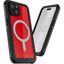Ghostek Nautical 4 - Διάφανη Ανθεκτική Αδιάβροχη Θήκη MagSafe με Περιστρεφόμενο Κλιπ Ζώνης - Apple iPhone 15 - Clear (GHOCAS3609)