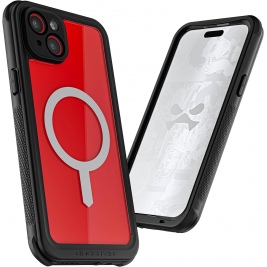 Ghostek Nautical 4 - Διάφανη Ανθεκτική Αδιάβροχη Θήκη MagSafe με Περιστρεφόμενο Κλιπ Ζώνης - Apple iPhone 15 Plus - Clear (GHOCAS3611)