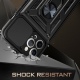 Techsuit CamShield - Ανθεκτική Θήκη με Κάλυμμα για την Κάμερα - Μεταλλικό Ring Holder - Apple iPhone 12 Pro Max - Black (5949419070417)