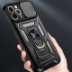 Techsuit CamShield - Ανθεκτική Θήκη με Κάλυμμα για την Κάμερα - Μεταλλικό Ring Holder - Apple iPhone 12 Pro Max - Black (5949419070417)