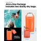 Spigen A630 Aqua Shield Dry Bag - Σετ Universal Αδιάβροχος Στεγανός Σάκος - 20L - 2L - IPX6 - Sunset Orange (AMP06025)